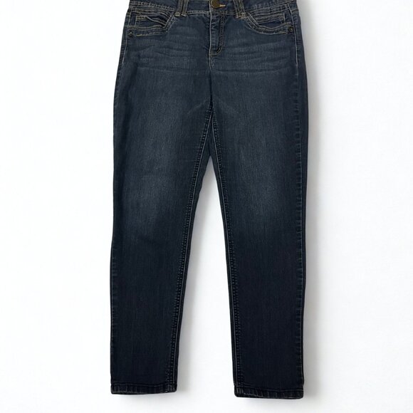 Democracy Women’s Dark Blue Stretch Pants – Size 30 Waist - Picture 2 of 3